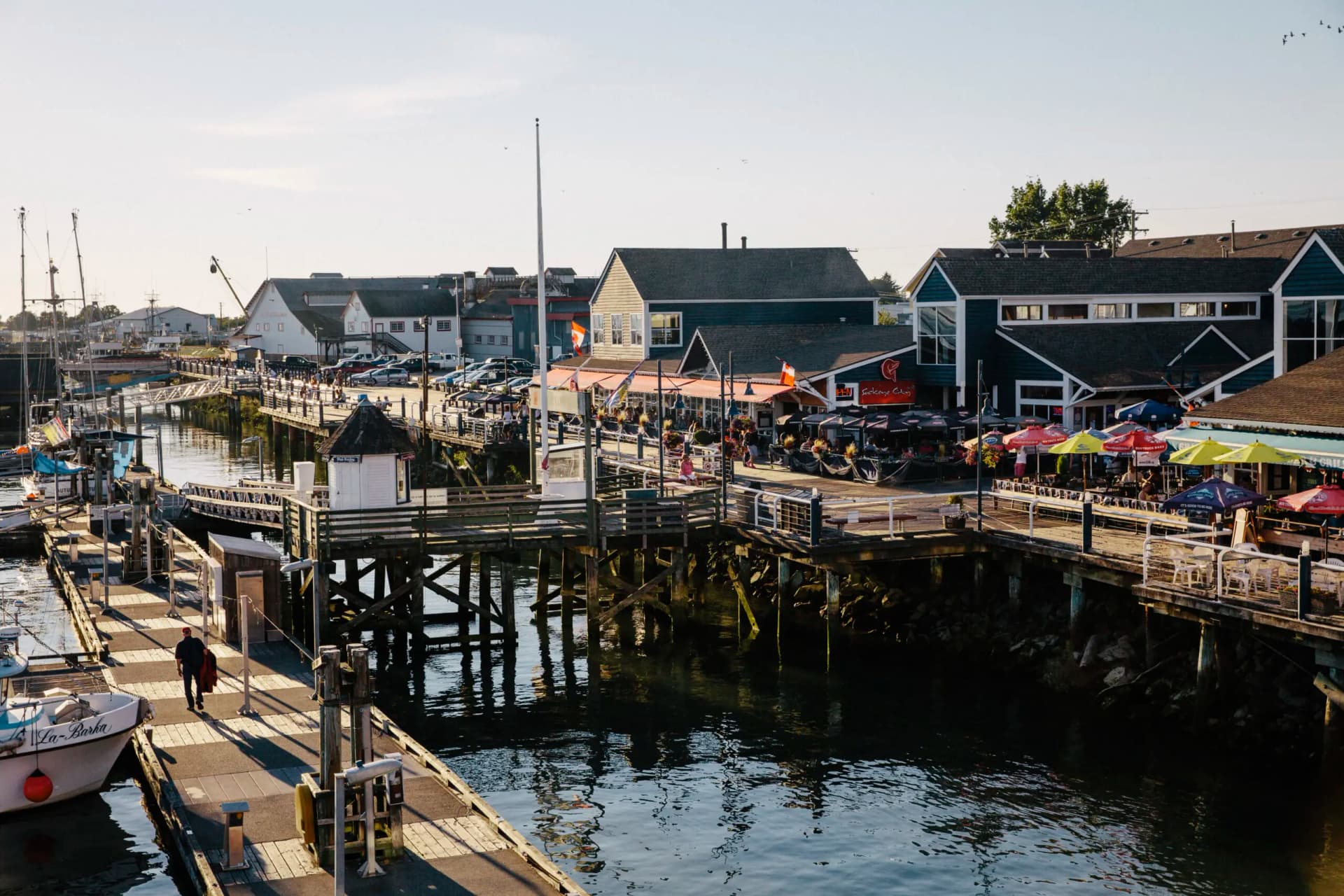 The Steveston waterfront near Fisherman’s Wharf