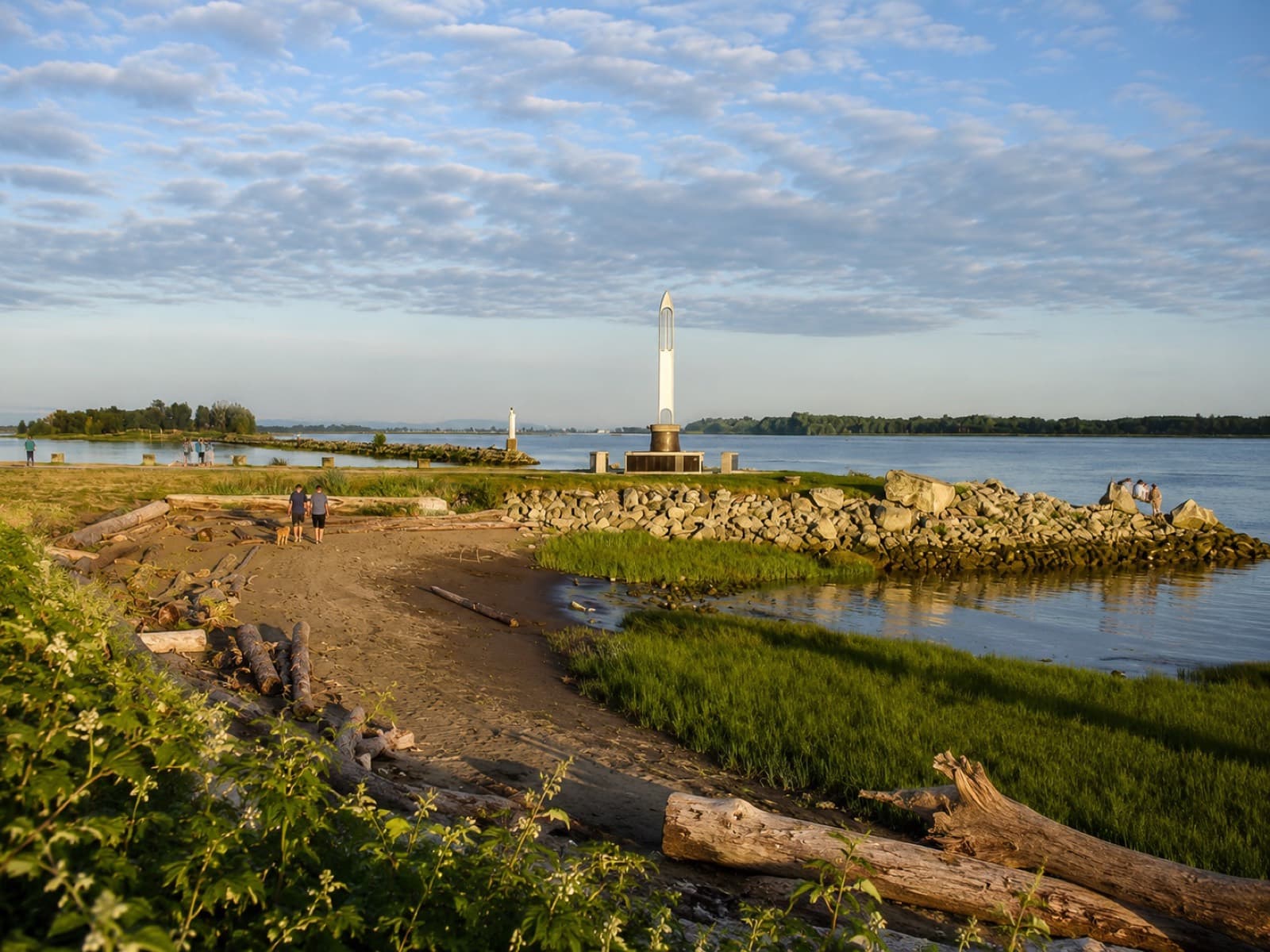 A family-friendly riding area at Garry Point Park in Richmond